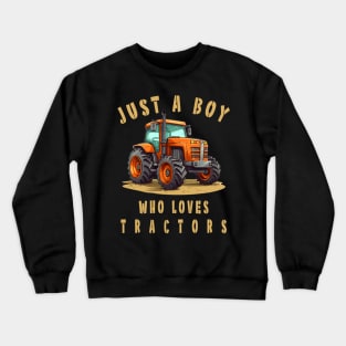 Farm Vehicle Country Life Boy who loves tractors Truck Boy Crewneck Sweatshirt